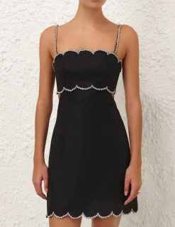 Crush Scalloped Mini Dress