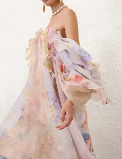 Crush Strapless Ruffle Dress