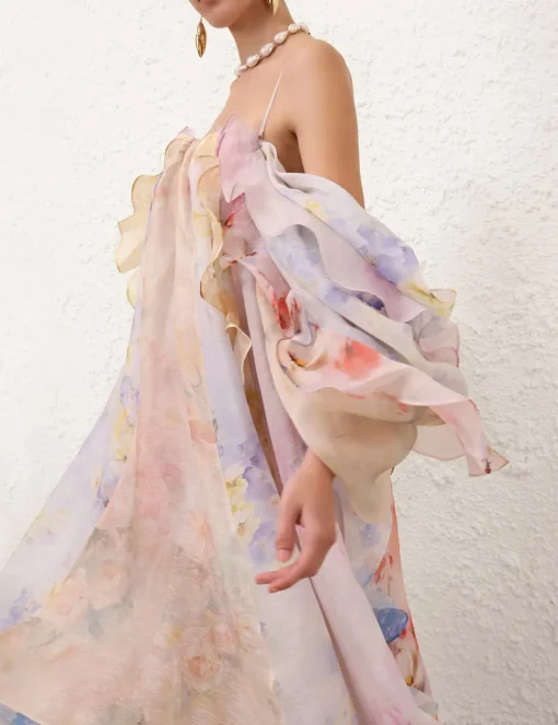 Crush Strapless Ruffle Dress