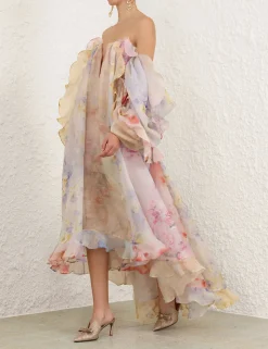 Crush Strapless Ruffle Dress