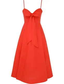Crush Tie Front Midi Dress