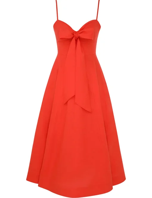 Crush Tie Front Midi Dress