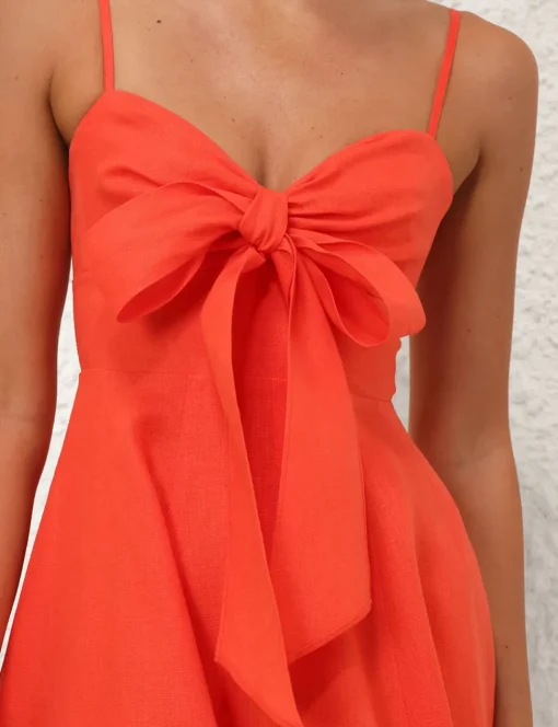 Crush Tie Front Midi Dress