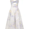 Crush Twist Front Midi Dress