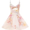 Crush Twist Front Mini Dress