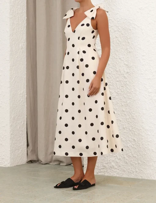Crush V Neck Midi Dress