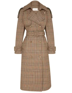 Eden Checked Trench Coat