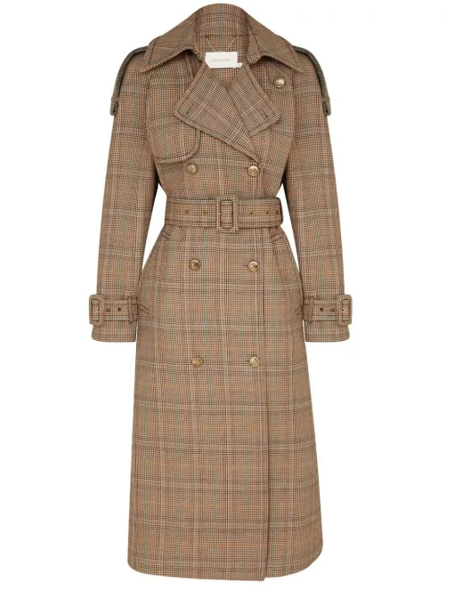 Eden Checked Trench Coat