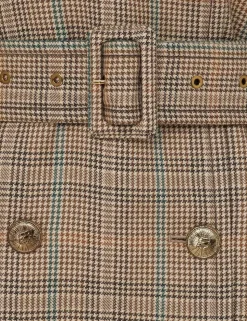 Eden Checked Trench Coat