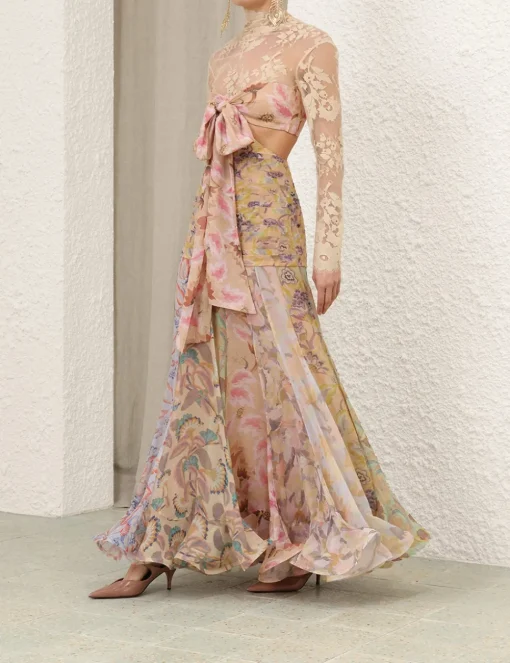 Eden Flounce Maxi Dress