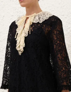 Eden Lace Frill Mini Dress
