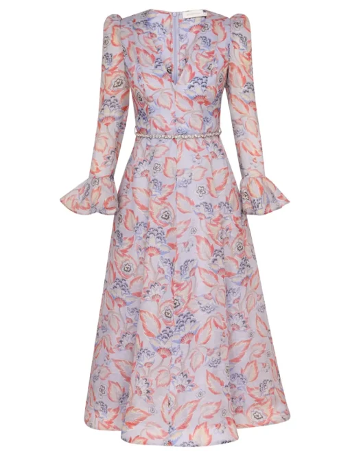 Eden Long Sleeve Midi Dress