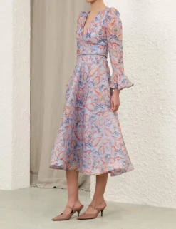 Eden Long Sleeve Midi Dress