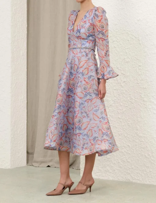 Eden Long Sleeve Midi Dress