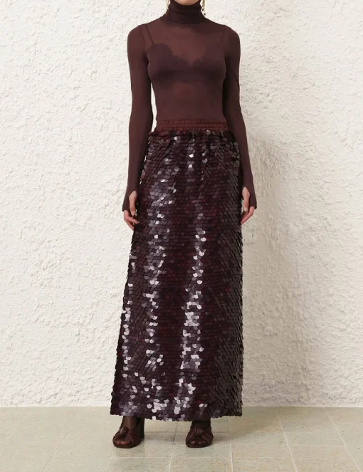 Eden Sequin Maxi Skirt