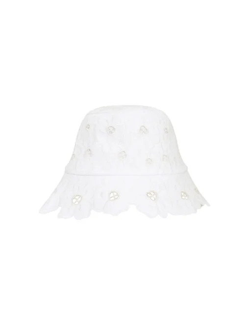Floral Embroidery Bucket Hat