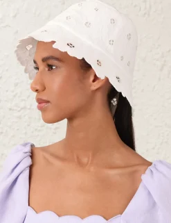 Floral Embroidery Bucket Hat