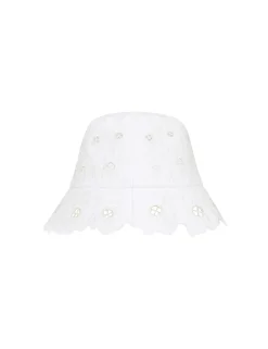 Floral Embroidery Bucket Hat