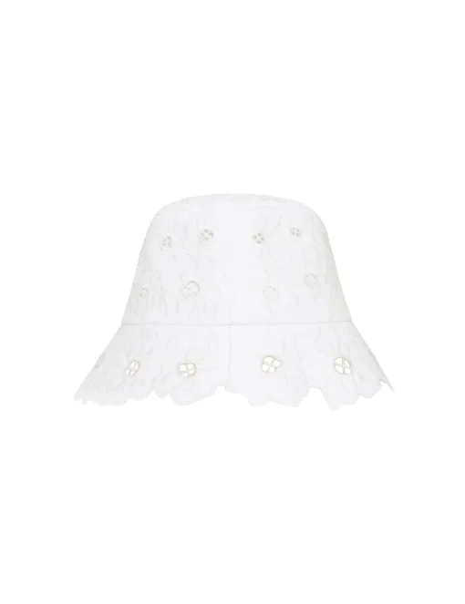Floral Embroidery Bucket Hat