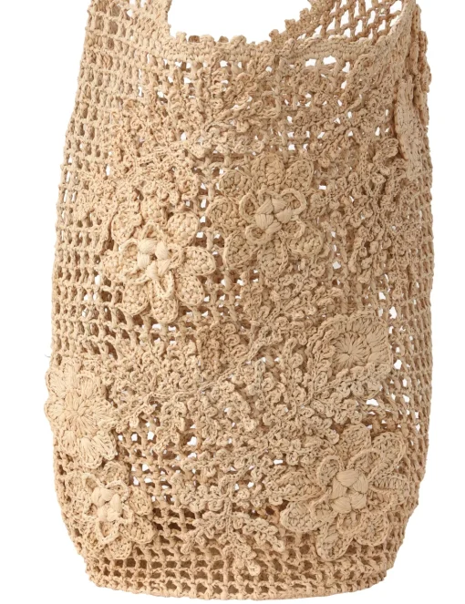 Floral Raffia Carry All