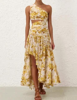 Golden Asymmetric Dress