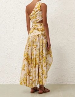 Golden Asymmetric Dress