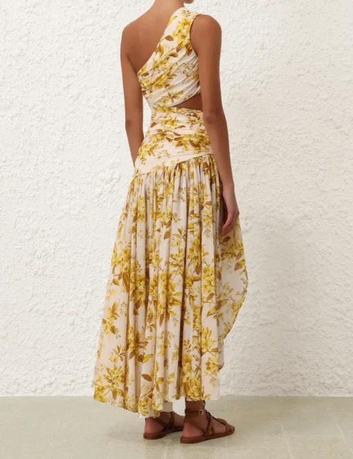 Golden Asymmetric Dress