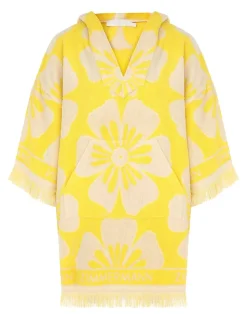 Golden Hooded Towel Mini Dress