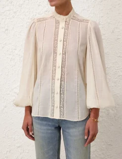 Halliday Lace Trim Shirt