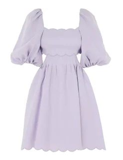 Halliday Scallop Mini Dress
