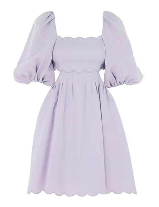 Halliday Scallop Mini Dress