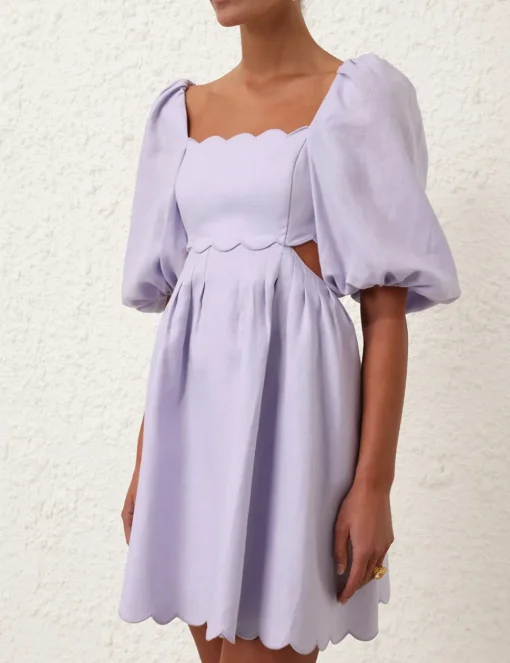 Halliday Scallop Mini Dress