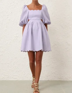 Halliday Scallop Mini Dress