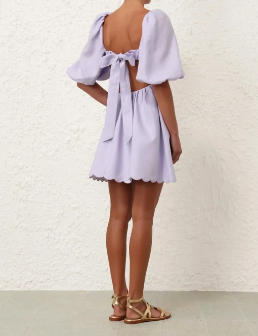 Halliday Scallop Mini Dress