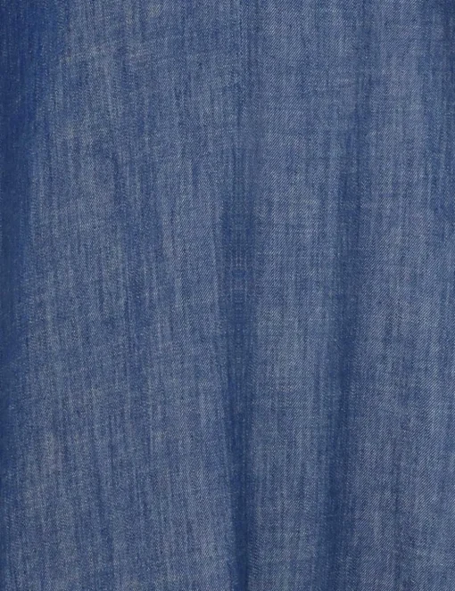 Illustration Denim Midi Dress