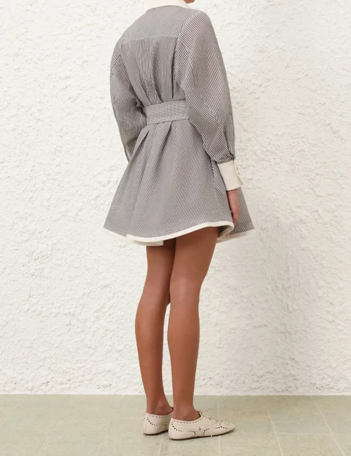 Illustration Tuck Mini Dress