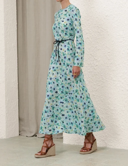 Lightburst Bias Long Dress