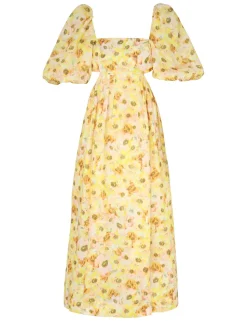 Lightburst Cut Out Midi Dress