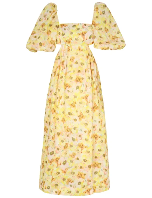 Lightburst Cut Out Midi Dress