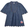 Ottie Scallop Denim Dress