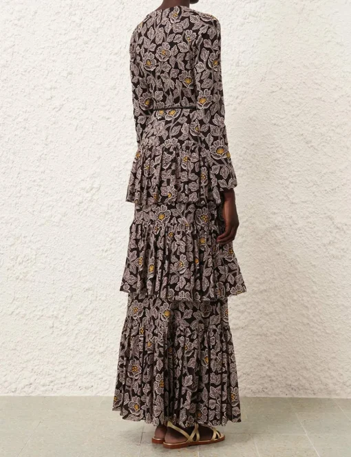 Ottie Tiered Midi Dress