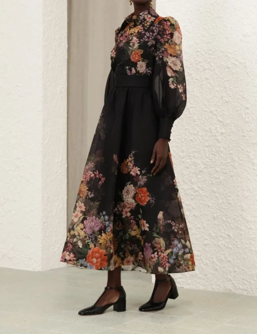 Pavilion Gathered Midi Skirt