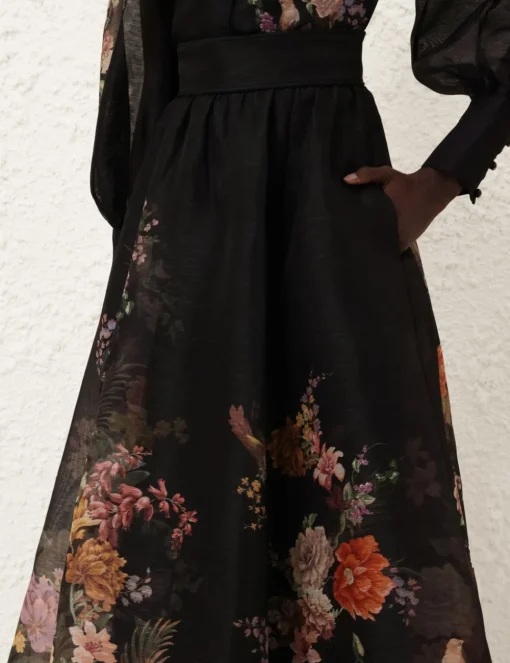 Pavilion Gathered Midi Skirt