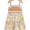Pop Knit Top Woven Dress