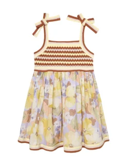 Pop Knit Top Woven Dress