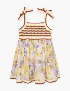 Pop Knit Top Woven Dress