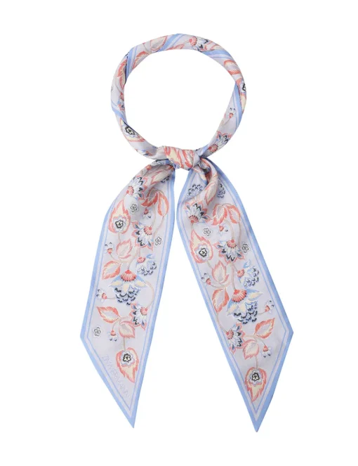Printed Silk Ribbon Scarf