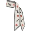 Printed Silk Ribbon Scarf