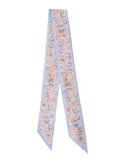 Printed Silk Ribbon Scarf