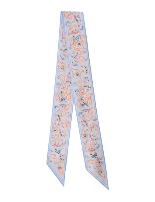 Printed Silk Ribbon Scarf
